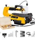 Slick 16 Inch Scroll Saw For Woodworking, Super Fast Variable Speed Reach 1650 Rpm, Complete Workshop Kit Included with tools.
