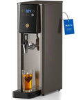 1800W Commercial Hot Water Boiler Countertop Dispenser With On Tap 20L Per Hour Rapid Heating 304 Stainless Steel Adjustable Temperature