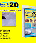 Do It Yourself 20 Minute Windshield Repair Kit For Rock Chips Stone Cracks Star Breaks Bullseyes And Stone Damage On Cars Trucks RVs Autos Glass And More Quick Budget Friendly DIY Fix package with product details and images