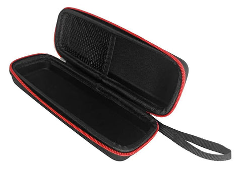 Open Rugged Hard Case For MLM2PRO Golf Launch Monitor With Waterproof EVA Shell And Shockproof Protection, red zipper detail