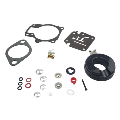 Carburetor Rebuild Kit With Float For Johnson Evinrude Outboard Motors 9.9 HP Through 75 HP All In One Replacement Sierra 18 7222 396701 392061 398729