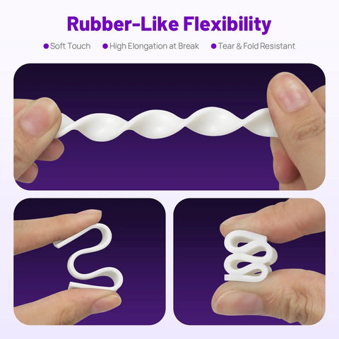 White Flexible 3D Printer Resin With Heavy Duty Tear Resistance And Smooth Rubber Texture Built To Flex Without Snapping For Smoother Prints And Killer Hobby Projects Right Now