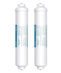 Inline Water Filter For Ice Makers And Refrigerators Post Activated Carbon Replacement Cartridge With Quick Connect Pack Of Two