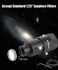 Prime Focus Telescope Camera Adapter Kit For Canon EOS Rebel DSLR Cameras With 1.25 Inch Variable Projection Eyepiece displayed
