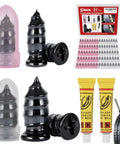 84 Piece Tire Repair Kit With Screw In Plugs For Punctures And Holes, includes plugs, cases, and repair tools displayed.