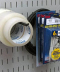 9 Inch Reach Extended Slotted Pegboard Hooks Pair For Metal Tool Boards holding tape and cables