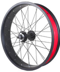 Fat Tire Bike Wheel Set 20 24 26 Inch 4.0 Inch For Snow And Beach Riding Front And Rear Disc Brake 36H 135 And 195mm 80 And 100mm Inner Width