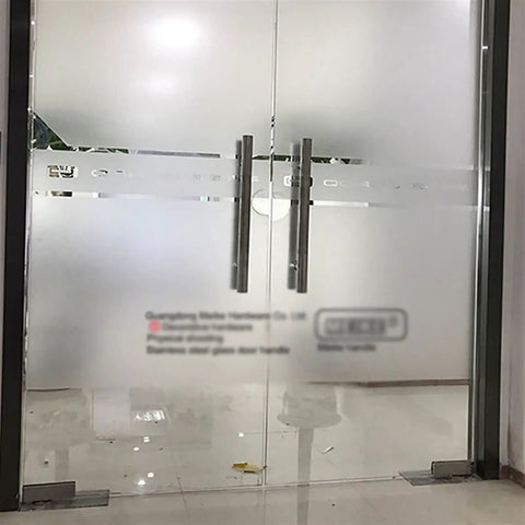 Built-To-Last Stainless Steel Door Handle Set For Glass And Wood Doors, Push Pull Handle With Glass-Protective Gaskets, Rust-Resistant