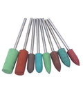 Diamond In Rubber Emery Polishing Bits Set, 26 Piece Rotary Tool Accessories For Metal Glass Stone Tile, Pro Grade Ultra Fine