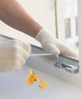 Installing Brass Cabinet Door Latch with Spring Catch on Window for Security
