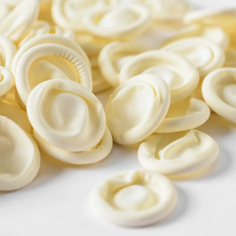Close-up of Disposable Latex Finger Cots 222 Pcs Anti Static Protective Fingertips For Electronic Repair And Industrial Use