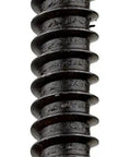 Tough As Nails Alloy Steel Sheet Metal Screws With Black Oxide Finish And Button Head Featuring Inline Hex Drive For Thin Gauge Metals And Resin Plywood Pack Of Twenty Five Made In USA Works Like A Charm, close-up view.