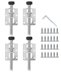 Built Tough Heavy Duty Adjustable Cabinet Leveling Feet For Steel Furniture Legs With 24 Screws And Hex Key Set