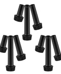 Premium Black Plastic Lamp Socket Switch Knobs For E26 Bulbs Easy Twist-On Design, set of 5 black replacement knobs