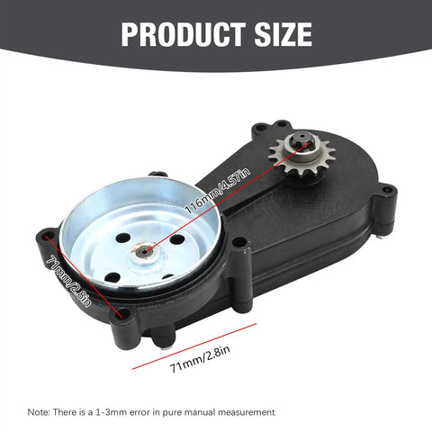 Gear Reduction Box Clutch Replacement For 43cc 47cc 49cc 50cc 2 Stroke T8F with dimensions 116mm and 71mm