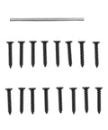 Screws and pin from Double Action Spring Hinge Set Auto Close Two Way Door Hinge for Cabinets Wardrobes and Gates Stainless Steel Plated
