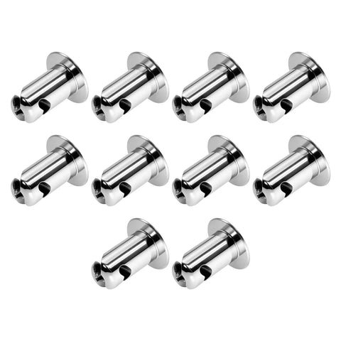 Top Shelf 7075 Aluminum Quarter Turn Dzus Fasteners 7/16 Inch Stem With.500 Inch Medium Grip for muscle cars, set of ten.