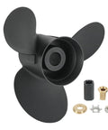Outboard Boat Propeller 14 1/4 X 21 Pitch Replacement For Mercury Engines 135-300HP Right Hand 15 Spline 3 Blade Black