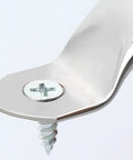 Close-up of Stainless Steel Round Tube Cabinet Handle For Drawers And Doors No Slip Grip Rustproof Kitchen Hardware screw attachment