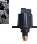 Idle Air Control Valve Replacement For Cars - No-Fuss Direct Fit IAC Stepper Motor in black, shown in car engine setup.