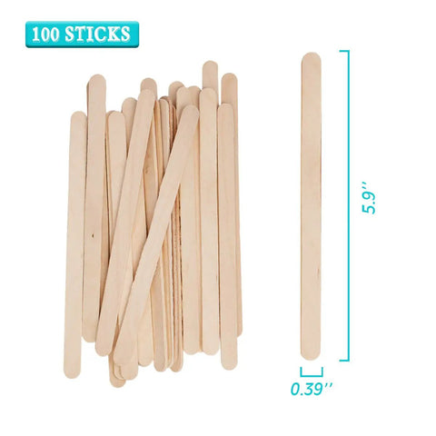 100 Pack 8oz Graduated Clear Plastic Measuring Cups With Wooden Stirring Sticks For Mixing Paints Pigments Epoxy Resins Kit