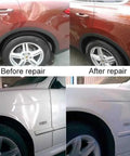 Before and after using the Powerful 1380W Paintless Dent Repair Tool Kit For Quick Auto Dent Removal Without Paint Damage DIY PDR Kit