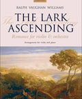 Cover of The Lark Ascending Romance for Violin and Orchestra Sheet Music Edition 1 with pastoral landscape image