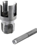 TAODAN 2-Piece Universal Electric Pipe Threader Kit For 1/2 And 3/4 Inch PVC Pipes Carbon Steel Cutter with threading blade.