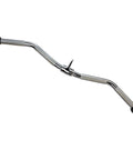 Revolving Curl Bar and Lat Pulldown Cable Attachment for Home Gym Setup, solid steel bar, angled view, 29 inches long