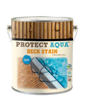 Heavy Duty Water Based Semi Transparent Exterior Wood Stain With UV Defense And Moisture Block For Decks Pergolas Fences And Siding Built To Hold Up Mighty Fine In Warm Chestnut, 1.3-gallon can.