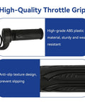 Universal 3 Pin Ebike Throttle Full Twist Grip Kit with anti-slip texture and ABS plastic material, shown in detail.