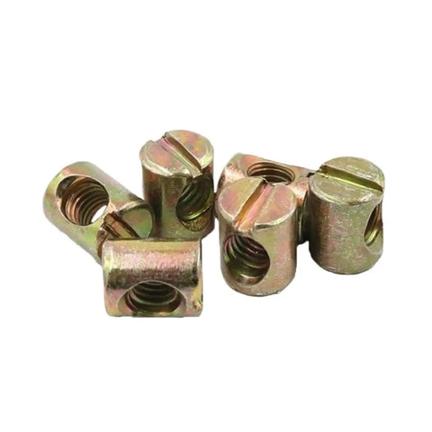 Durable M5 M6 M8 Furniture Barrel Bolts Set With Cross Dowel Nuts Slotted and Phillips Head Options for DIY Friendly Easy Install