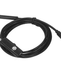 Solid Usb Industrial Endoscope With Six Bright Led Lights And Seven Millimeter Waterproof Probe showing the USB cable and control button.
