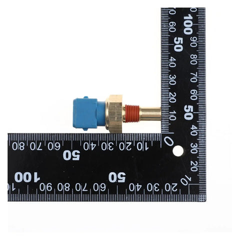 Heavy Duty Coolant Temperature Sensor Built Bombproof For 1.6 1.8 2.0 Liter Engines Easy Bolt On Swap, showing size with ruler.