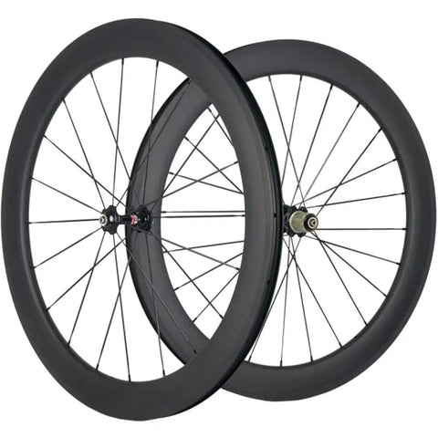 Carbon Road Wheelset 700c 38 50 60 88mm Deep Rim Tubeless Ready 25mm Width With Basalt Braking Surface Shimano 8 9 10 11 Compatible V Brake Road Bike Built For Speed And Endurance