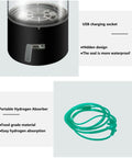USB socket and hydrogen absorber for Hydrogen Rich Water Bottle On The Go With 1200-1600PPB Concentration In Just 3 Minutes