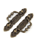 Antique Bronze 2 Pack Metal Drawer Pulls Handles For Cabinets Wardrobes Doors And Chests 10.6 X 2 X 3.5 Cm
