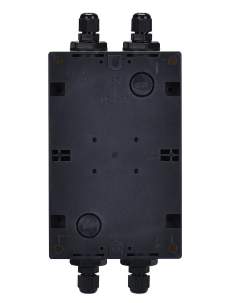 Outdoor Solar Disconnect Switch 32 Amp DC 1200V Four Pole Isolator with IP66 Weatherproof Enclosure, Flame Retardant PC Plus ABS Case