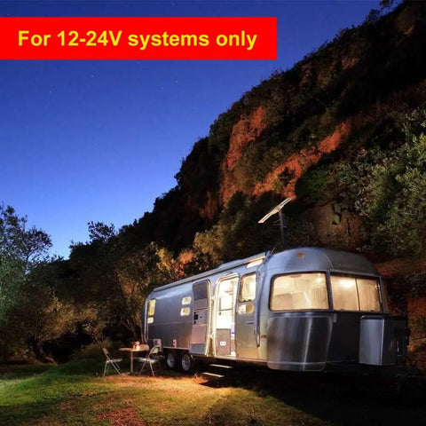 12V LED Bulb 6W 600Lm E26 E27 Base 12 To 24V AC DC Ready 4 Pack illuminating RV camper at night