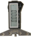 Professional Digital Plane Iron Checker And Jointer Knife Depth Setting Gauge With Strong Magnetic Base zoomed-in display showing precise measurements.