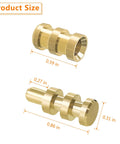 Premium Brass Table Leaf Dowel Pins And Extension Table Connectors, 8mm by 30mm, used for furniture alignment.