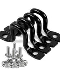 Toyota Tundra 4 Piece Heavy Duty Truck Bed Tie Down Anchors Hooks Kit For SX Package Cargo Mounting Brackets Black Metal Organizer
