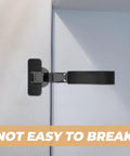 Soft Close Kitchen Cabinet Hinges With Concealed Design And Damping For Quiet, Smooth Closings On Cupboard Doors, black hinge