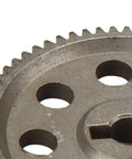 Close-up of TT02 Differential Metal Spur Gear Set 64T Main Gear for One Tenth Scale RC Cars and Trucks Upgrade Kit Durable Alloy Gear