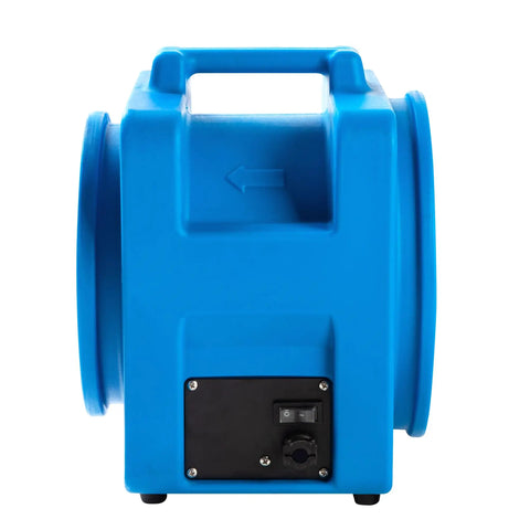 Blue Beast 8 Inch Axial Blower Air Mover with 1100 CFM High Pressure Mini Industrial Fan 1/3 HP Sealed Motor for fast drying