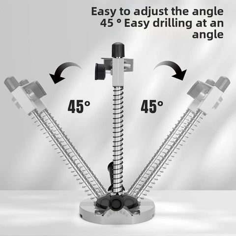 Handheld Drill Stand Attachment Turns Your Drill Into a Pro Level Drill Press for Vertical and Angled Drilling With 90 Degree Adjustable Angles