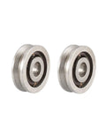 TV0310 Deep V Groove Guide Ball Bearings 3X10X3Mm Single Sealed Gcr15 Alloy Steel on display for light machinery use.