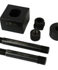 Double D Punch Die Set 1-3-8 By 1-1-8 Inch Knockout Hole Kit with Case Includes Punch Dies Hardened Tool Steel