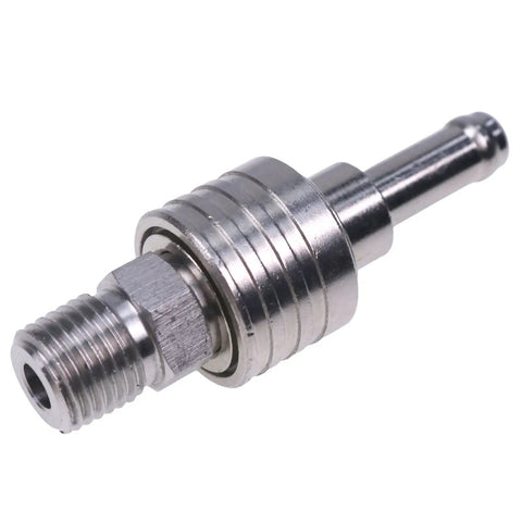 Outboard Fuel Tank Connector And Plug Kit Five Sixteenths Inch Brass Fittings Female And Male Durable Plated Gas Line Adapters