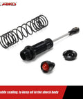 Big Bore RC Shock Absorber Damper 5862 Aluminum For One Tenth Scale, disassembled showing coil spring and components